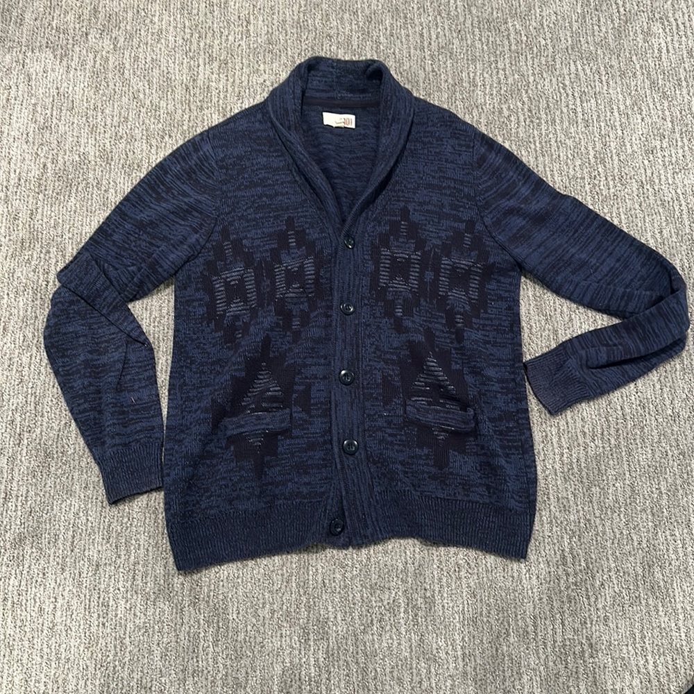 XXL 1901 Shawl Aztec in Navy- Sleek!